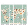 Origin Murals Childrens World Map Mural Multi - Medium (300cm x 240cm)