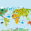 Origin Murals Whole Wide Word Mural Multi - Medium (300cm x 240cm)