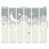 Origin Murals Nighttime Children's Sky Mural Dove Grey - Medium (300cm x 240cm)