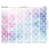 Origin Murals Watercolour Mermaid Scales Mural Pastel - Medium (300cm x 240cm)