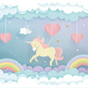 Origin Murals Unicorn Dream Mural Pastel - Medium (300cm x 240cm)