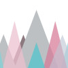 Origin Murals Abstract Mountains Mural Pastel - Medium (300cm x 240cm)