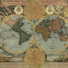 Origin Murals Vintage Map Mural Antique - Medium (300cm x 240cm)