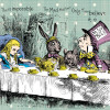 Origin Murals Tea Party Mural Sage - Medium (300cm x 240cm)
