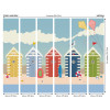 Origin Murals Beach Huts Mural Multi - Medium (300cm x 240cm)