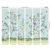 Origin Murals Oriental Flower Tree Mural Blue - Medium (300cm x 240cm)