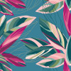 Origin Murals Botanical Calathea Leaves Mural Blue - Medium (300cm x 240cm)