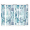 Origin Murals Curved Line Texture Mural Blue - Medium (300cm x 240cm)