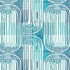 Origin Murals Curved Line Texture Mural Blue - Medium (300cm x 240cm)