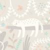 Origin Murals Sleeping Jungle Leopard Mural Grey - Medium (300cm x 240cm)