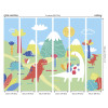 Origin Murals Dinosaur Land Mural Green - Medium (300cm x 240cm)