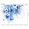 Origin Murals Football Splash Mural Blue - Medium (300cm x 240cm)