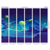 Origin Murals Space Landscape Mural Blue - Medium (300cm x 240cm)