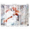 Origin Murals Ballerina Mural Grey - Medium (300cm x 240cm)