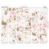 Origin Murals Vintage Rose Pattern Mural Pink - Medium (300cm x 240cm)