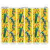 Origin Murals Flowery Peacocks Mural Yellow - Medium (300cm x 240cm)