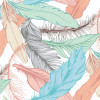 Origin Murals Oversized Feathers Mural Multi - Medium (300cm x 240cm)