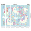 Origin Murals Princess Unicorn Mural Blue - Medium (300cm x 240cm)