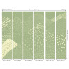 Origin Murals Abstract Fields Mural Green - Medium (300cm x 240cm)