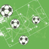 Origin Murals Football Grunge Texture Mural Green - Medium (300cm x 240cm)