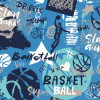 Origin Murals Graffiti Basketball Mural Blue - Medium (300cm x 240cm)