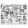 Origin Murals Mono Graffiti Mural Medium Black and White (300cm x 240cm)