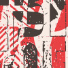 Origin Murals Letterpress Graffiti Mural Medium Red and Black (300cm x 240cm)