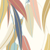 Origin Murals Willow Leaves Mural Medium Denim Blue and Apricot (300cm x 240cm)