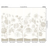 Origin Murals Jacobean Rose Trail Mural Medium Natural Stone (300cm x 240cm)