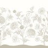 Origin Murals Jacobean Rose Trail Mural Medium Natural Stone (300cm x 240cm)