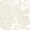 Origin Murals Skeleton Leaf Mural Medium Natural Linen (300cm x 240cm)
