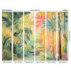 Origin Murals Pretty Palms Mural Medium Emerald Green (300cm x 240cm)