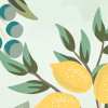 Origin Murals Lemon Tree Forest Mural Medium Forest Green (300cm x 240cm)