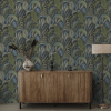 Holden Decor Raffia Wallpaper Navy