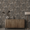 Holden Decor Raffia Wallpaper Charcoal