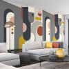 Ohpopsi Icon Monster Arch Wall Mural Iron & Caramel