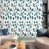 Ohpopsi Wild Animal Ikat Wallpaper Wilderness White & Serpentine