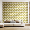 Ohpopsi So Stripey Illusion Chevron Wallpaper Olive Twist