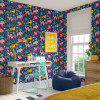 Ohpopsi When I Grow Up Samba Safari Wallpaper Ink & Cerise