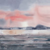 Ohpopsi Seasons Sunset Wall Mural Inky Blush