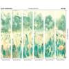 Ohpopsi Seasons Meadow Wall Mural Jade & Linen
