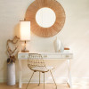 Natural Opalescence Faux Capiz Wallpaper Cream