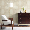 Natural Opalescence Stone Kaleidoscope Wallpaper Cream