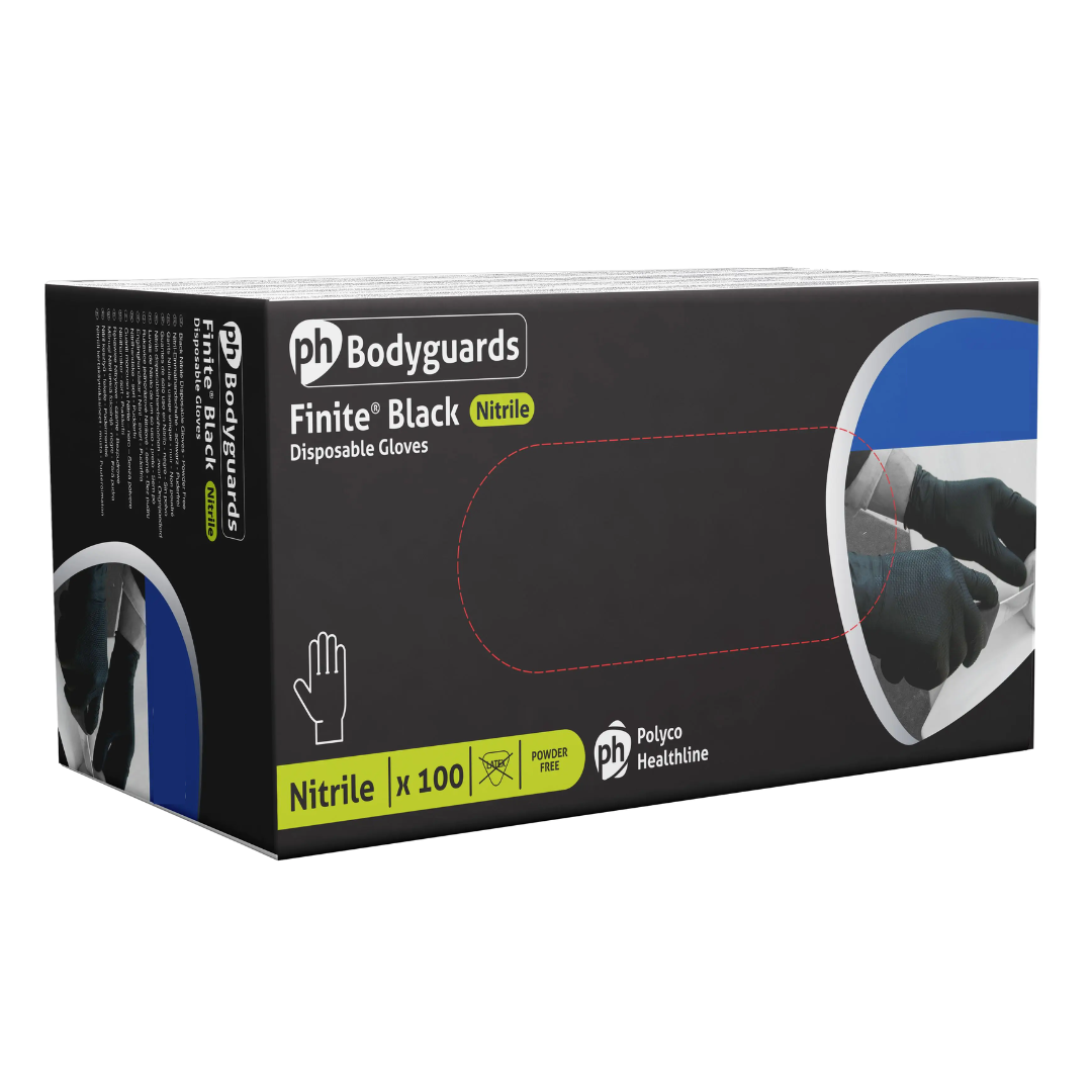 Decorating Supplies Direct Polyco Finite Black Nitrile Powder