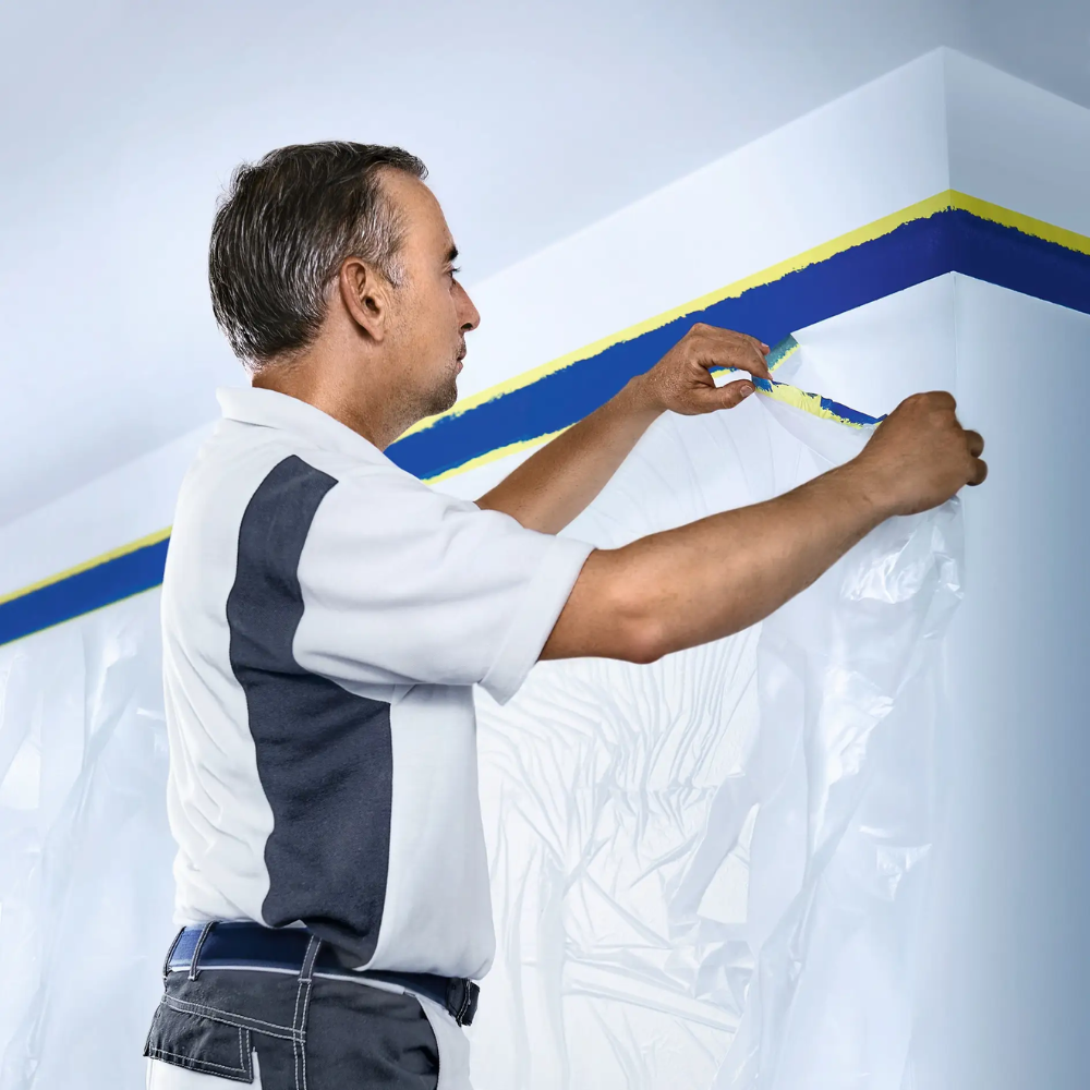 Tesa Easy Cover - Pellicola Protettiva Universale Per Mascheratura, 25m X 550mm, Trasparente - Foto 8